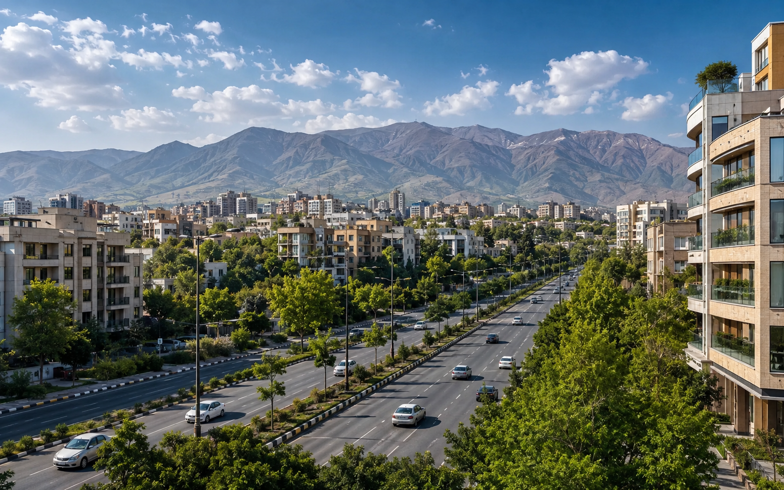نمای محله سعادت‌آباد